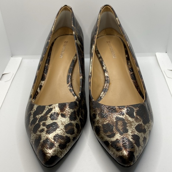 Naturalizer Ladies Animal Leopard Print Dress Shoes Heels Size 8 Black &… - Picture 13 of 14
